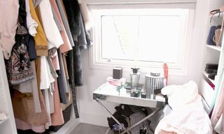 clothes with window and table