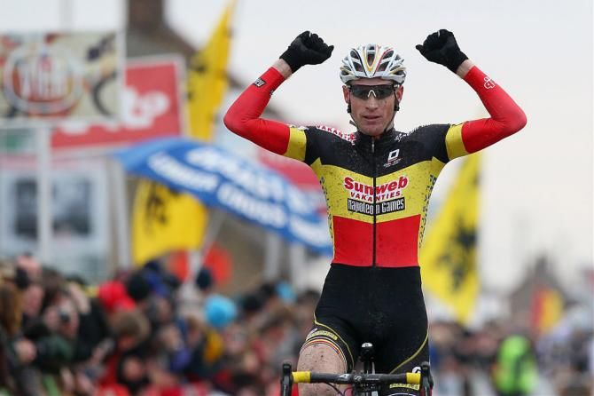 Belgian champion Klaas Vantornout wins the final round of the Superprestige series.