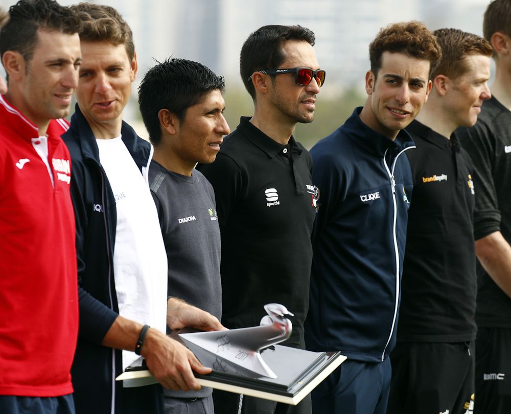 Nibali, Kangert, Quintana, Contador and Aru