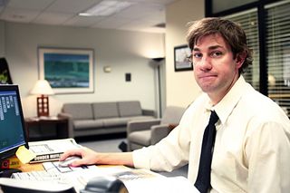 Actor Jim Krasinski in a still from the NBC television show The Office. Credit: NBC Universal Television