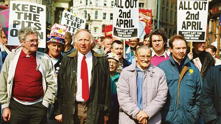 Arthur Scargill in the miners' strike