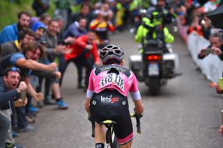 Simon Yates ascends the Monte Zoncolan in the 2018 Giro d'Italia