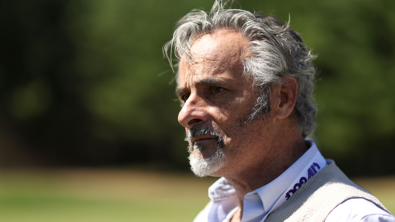 David Feherty at a LIV Golf event