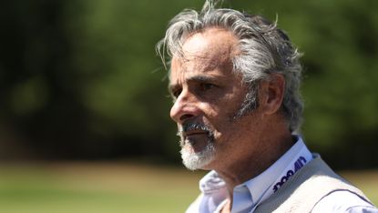 David Feherty at a LIV Golf event