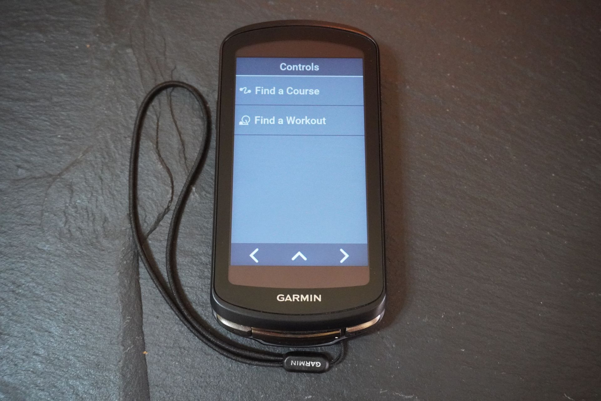 Garmin Edge 1040 Solar pull down window