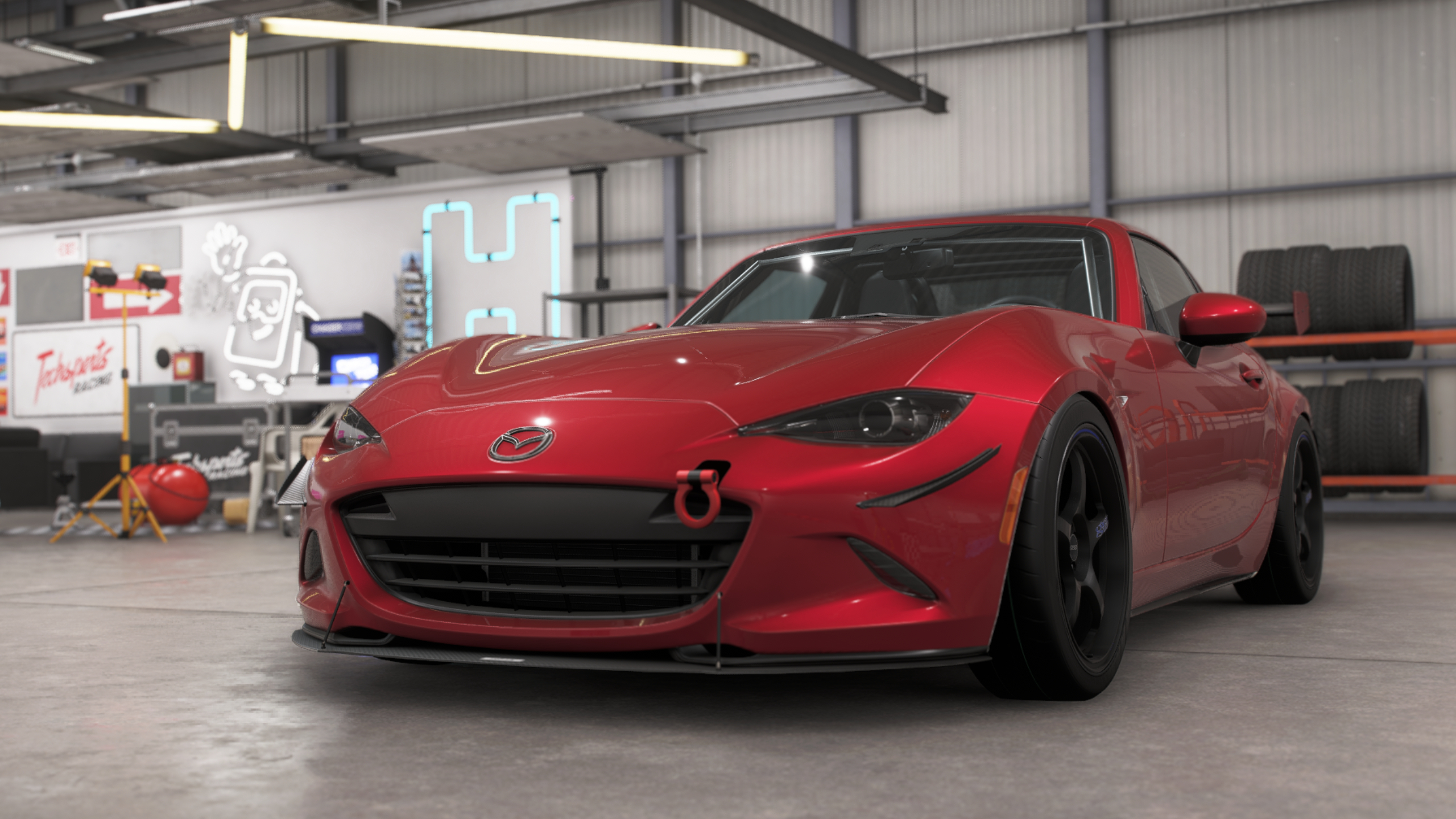 Forza Horizon 6 best drift cars: The 2022 Mazda MX-5 Miata RF in the player's garage.