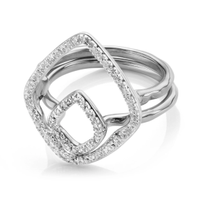 Monica Vinader Riva hoop and Kite diamond ring set, £305, £228.75 (Save 25%)