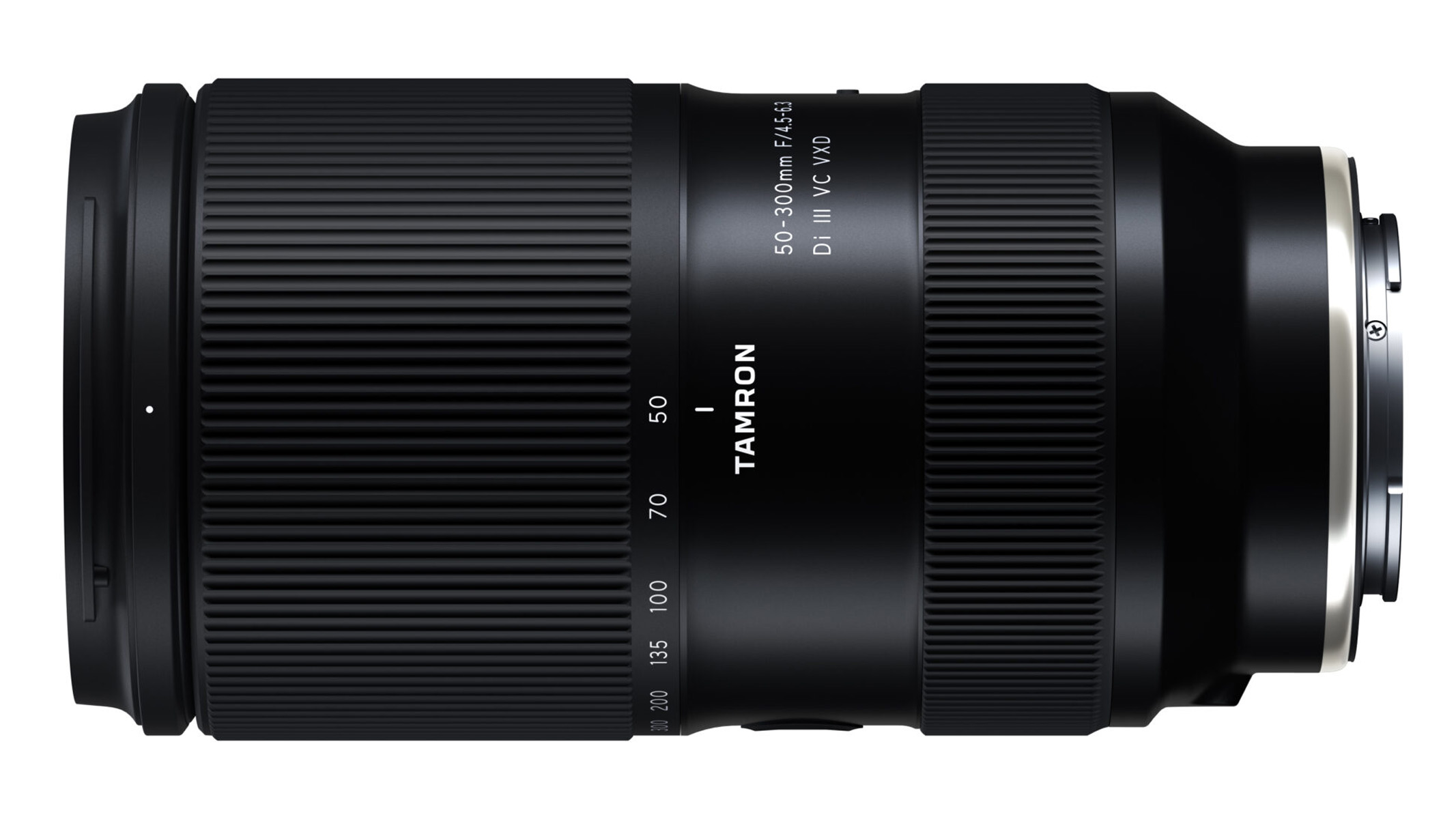 Tamron 50-300mm F/4.5-6.3 Di III VC VXD on a white background