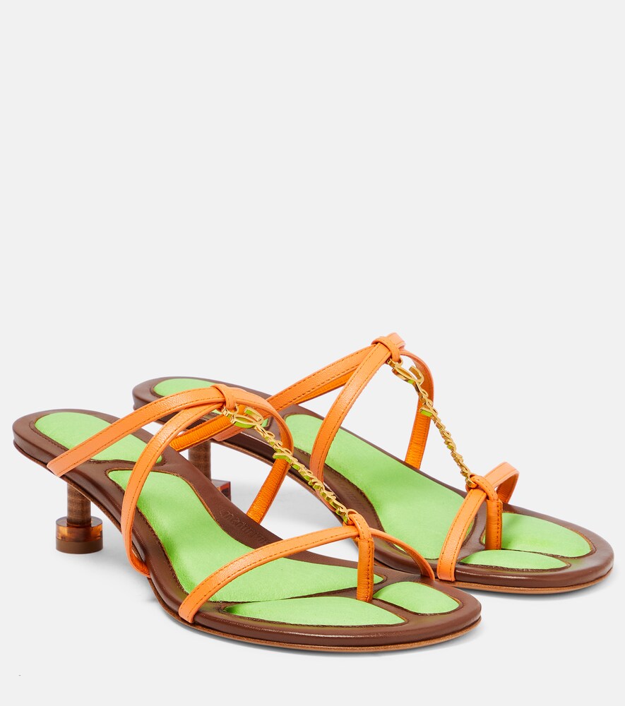Les Sandales Basses Pralu Leather Sandals