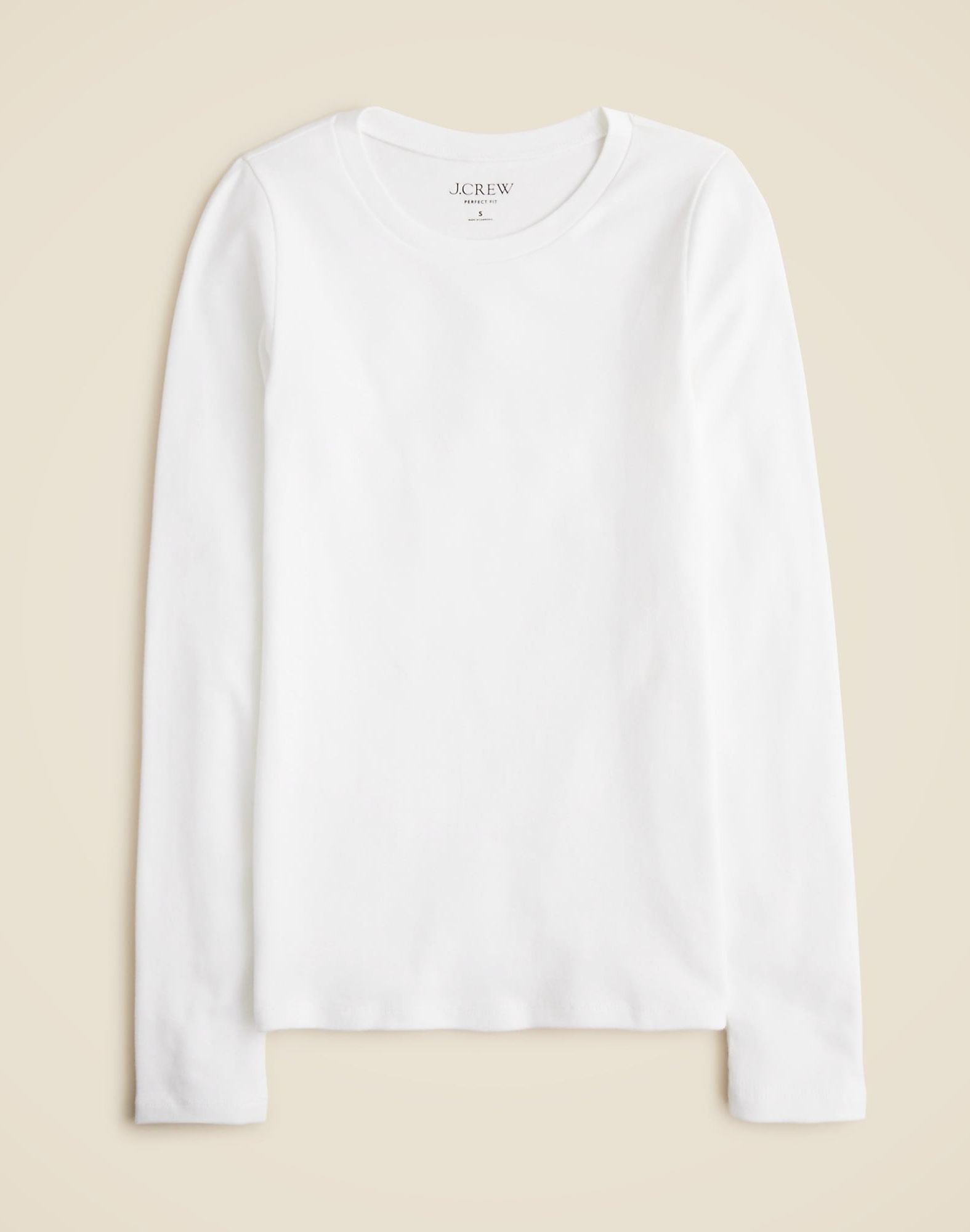 J.Crew, Perfect-Fit Long-Sleeve Crewneck T-Shirt