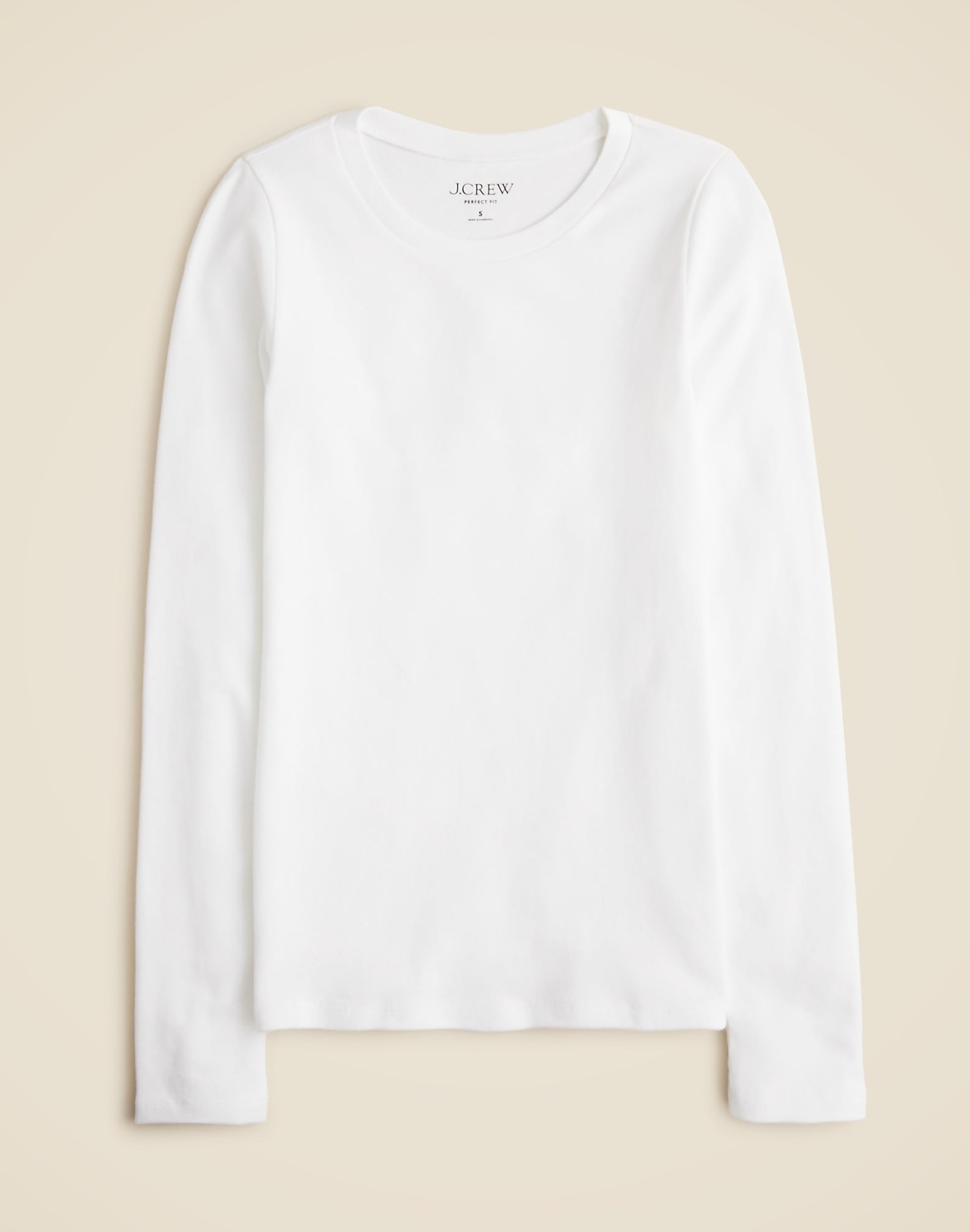 J.Crew, Perfect-Fit Long-Sleeve Crewneck T-Shirt