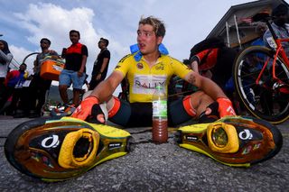 Adam De Vos (Rally Cycling) recovers after his Cameron Highlands effort