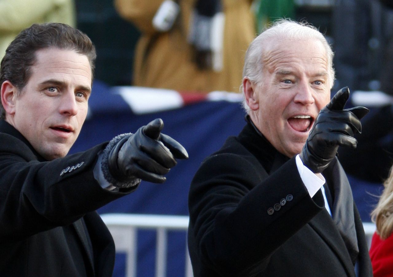 Hunter and Joe Biden.