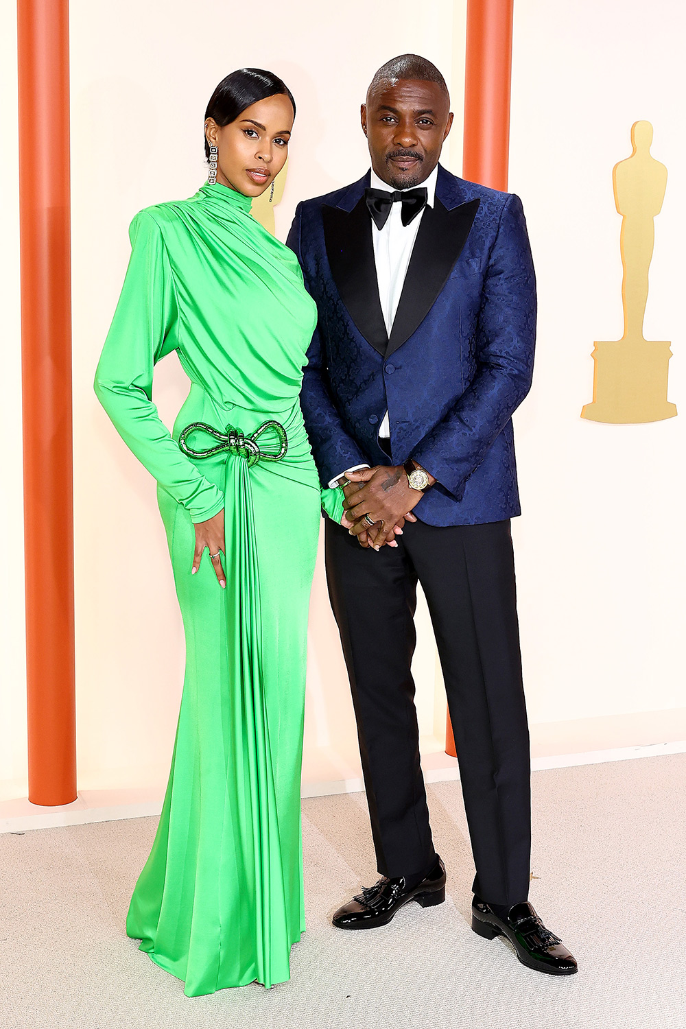 Sabrina Elba and Idris Elba on the 95th Academy Awards Oscars 2023 red carpet