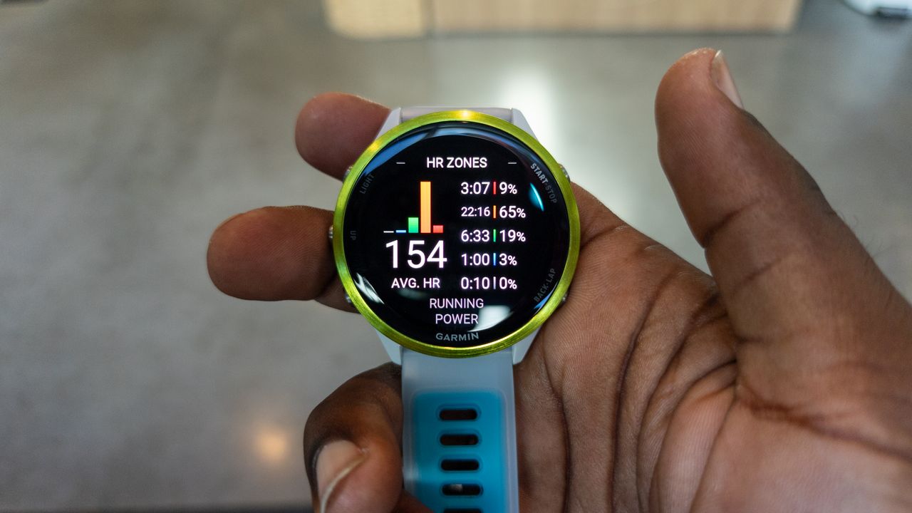 Heart Rate Zones on the Garmin Forerunner 570