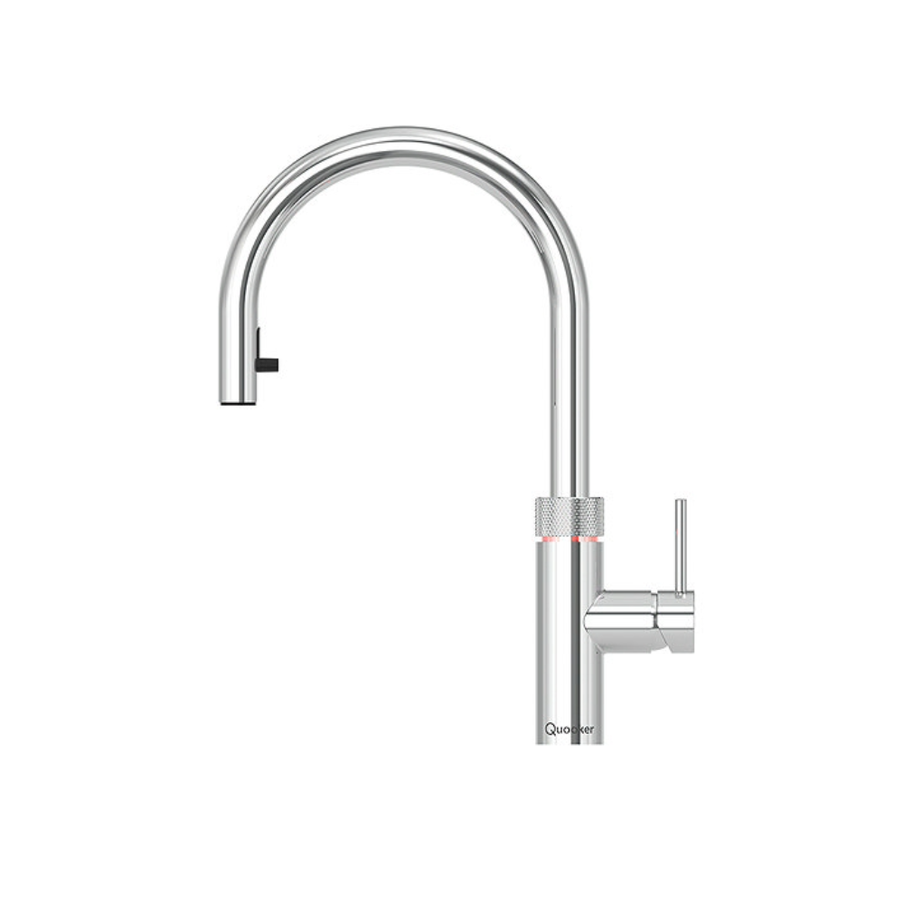Quooker Flex Pull Out Hose Chrome Tap with PRO3 Boiling Water Tank