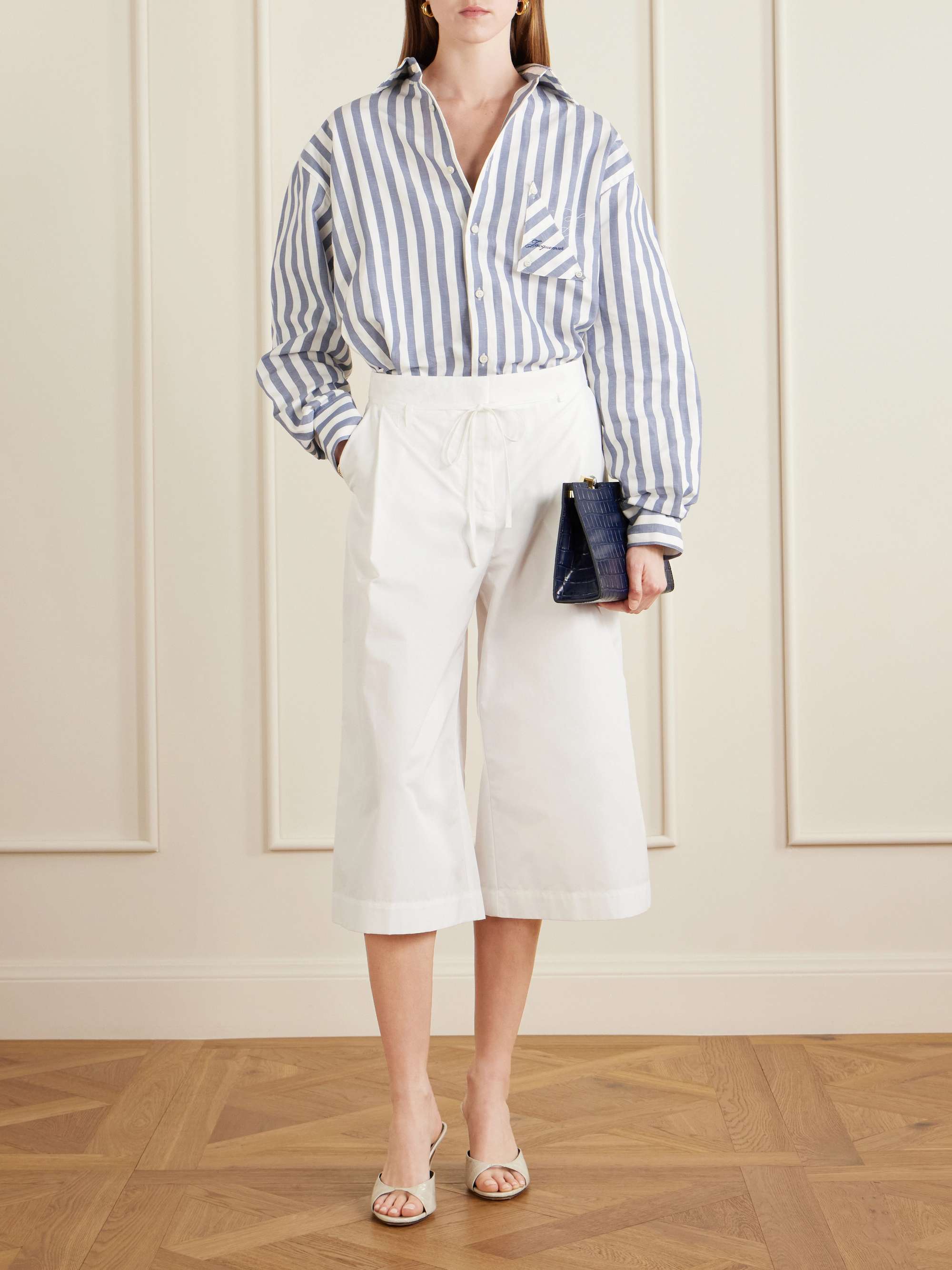 La Chemise Voilier Striped Cotton-Poplin Shirt