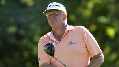 Colin Montgomerie takes a shot at the 2022Charles Schwab Cup Championship 