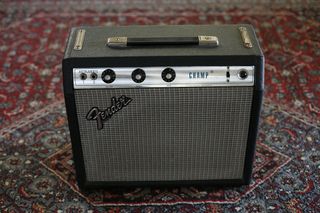 Vintage 1978 Fender Champ Amplifier in Los Angeles, California on January 1, 2011.