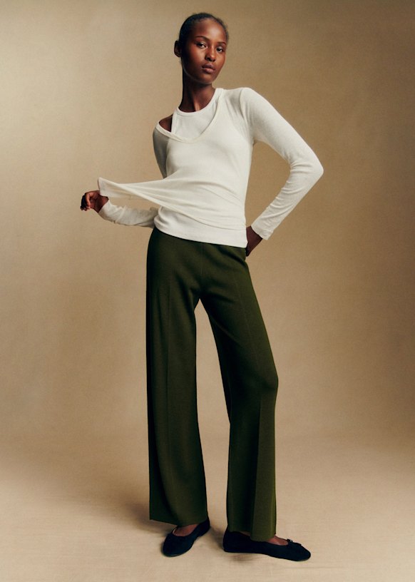 Matthews Trousers - Perfect Green - Merino Wool - Cézanne
