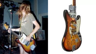 Kurt Cobain and his 1973 Fender Mustang