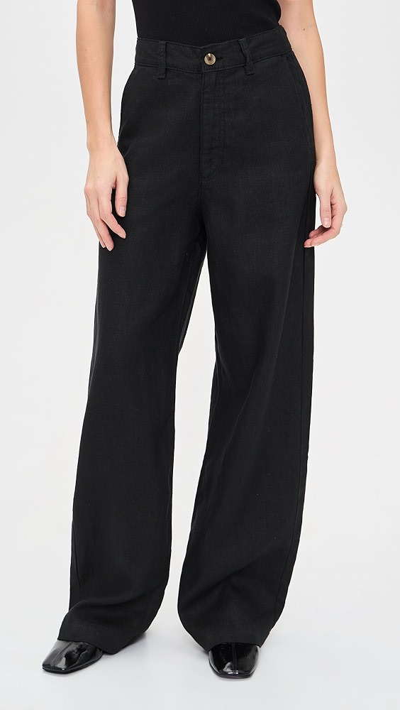 Dl1961 Taylor Relaxed Linen Trousers