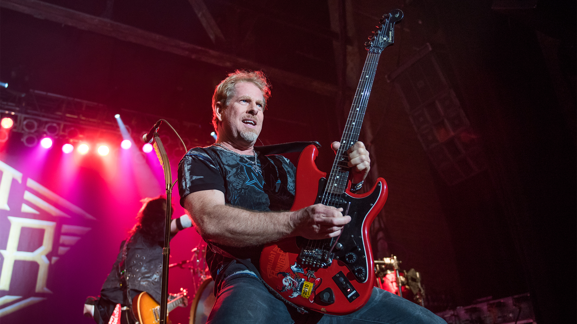 Brad Gillis of Night Ranger performs at The Paramount on May 3, 2018 in Huntington, New York.