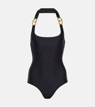 Embellished Halterneck Swimsuit