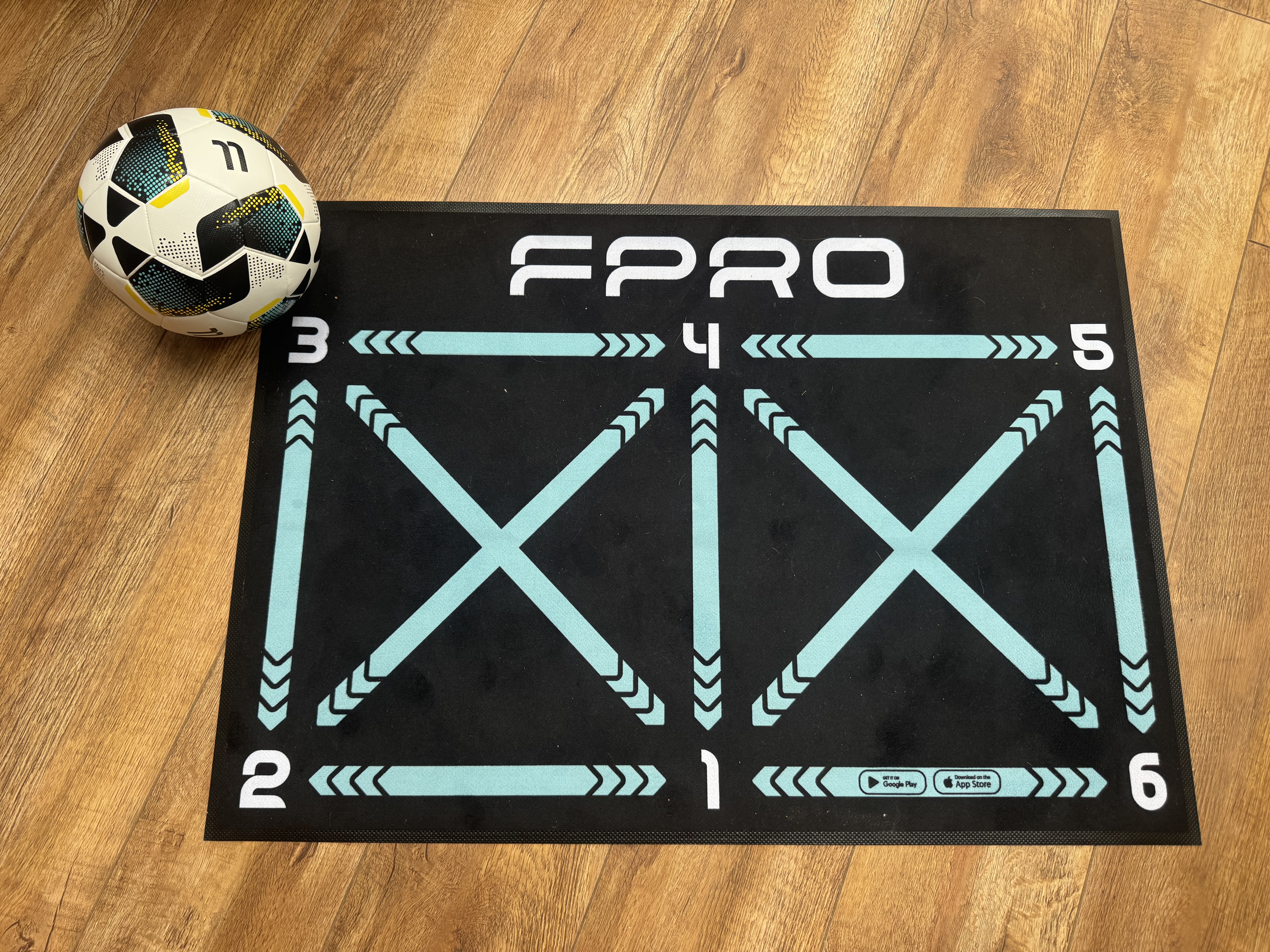 FPRO Mat with ball can be set up in almost any room