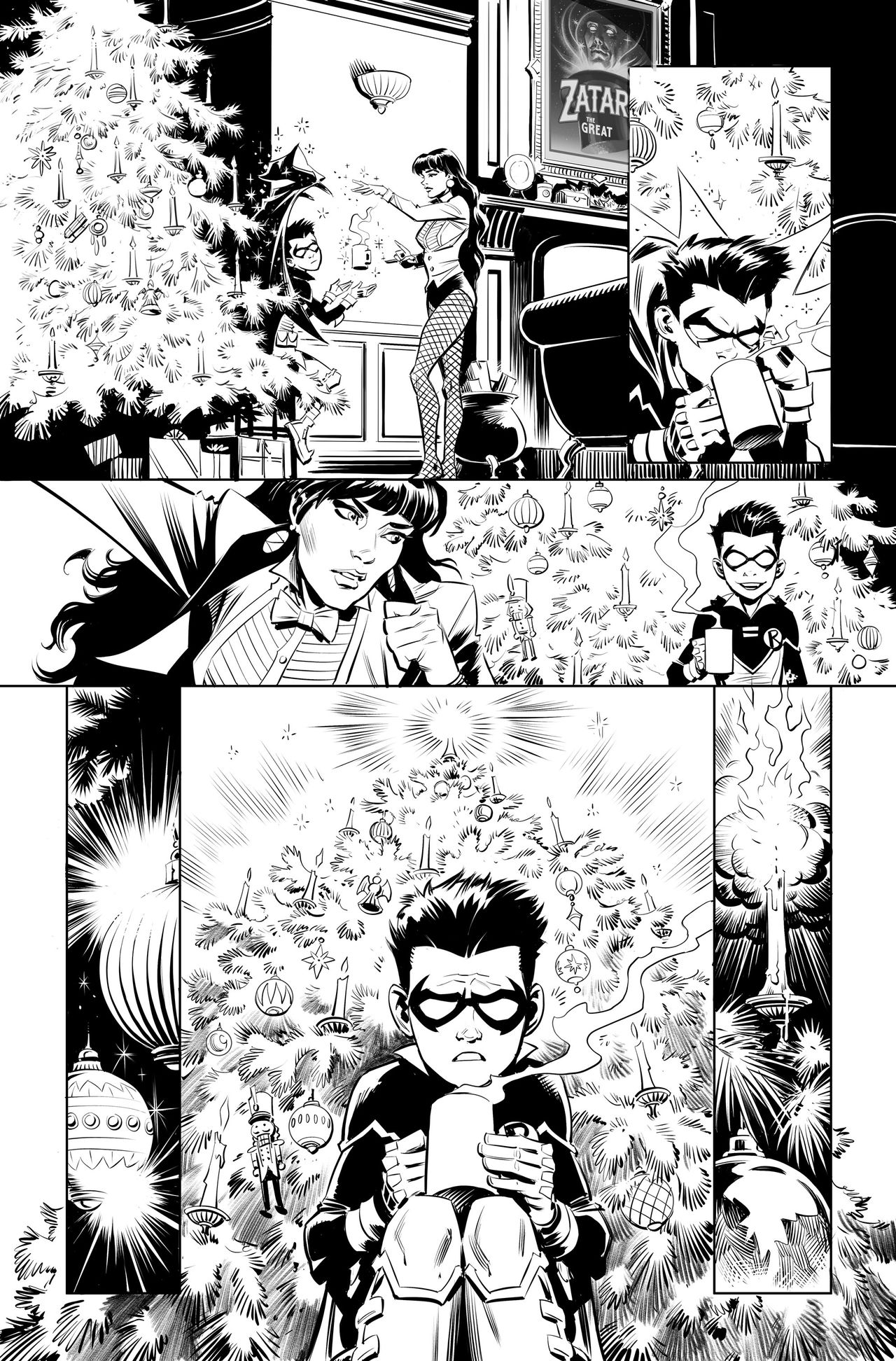 Art from Batman &ndash; Santa Claus: Silent Knight Returns #1.