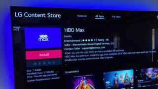 HBO Max on LG Smart TV