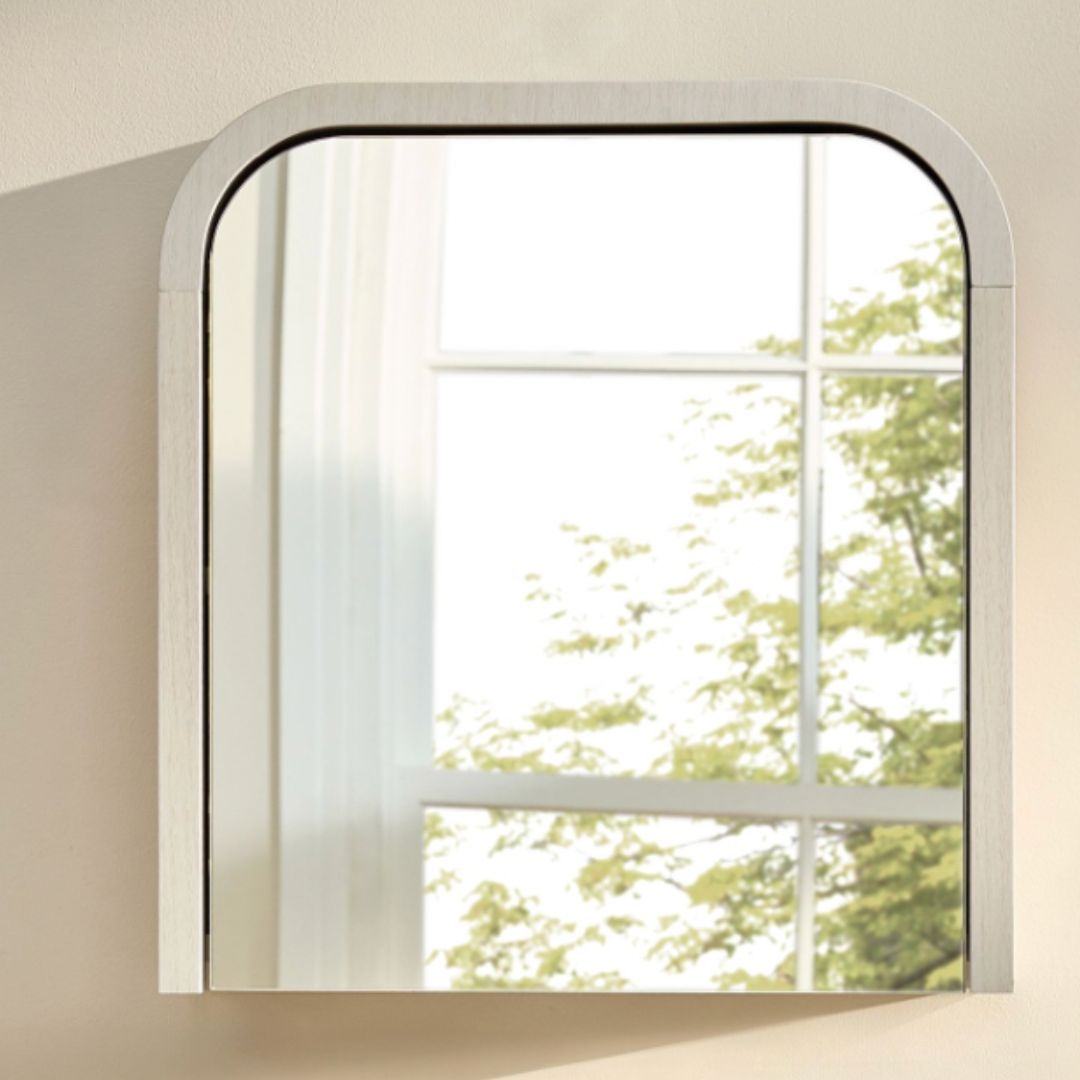 Light Natural Mia Mirrored Wall Cabinet