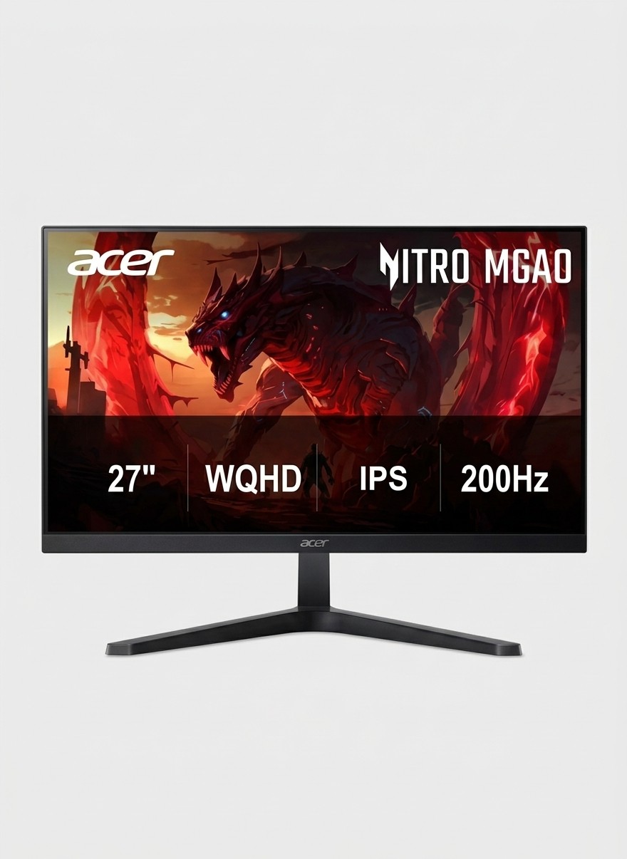 An Acer Nitro gaming monitor