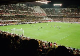 General view of the Sanchez Pizjuan during Sevilla's La Liga game against Real Betis in November 2001.