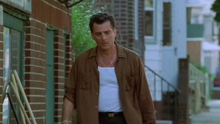 Giovanni "Johnny Boy" Soprano looking tough on the streets in The Sopranos