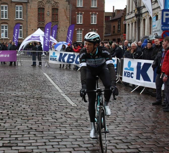 Niki Terpstra (Omega Pharma-QuickStep) won Dwars door Vlaanderen in 2012.
