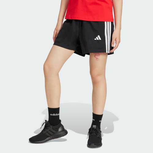 Essentials 3-Stripes Cotton Shorts