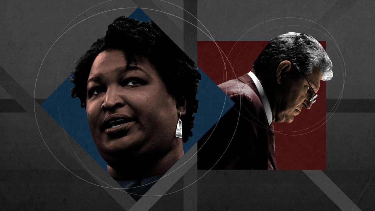 Stacey Abrams and Joe Manchin.