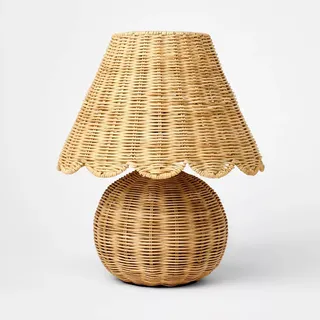 Table Lamp With Woven Base and Woven Shade - Threshold™ Designed With Studio Mcgee