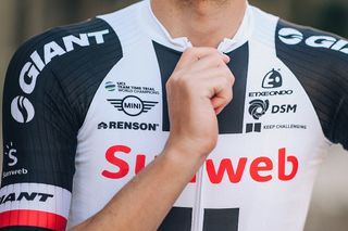 The 2018 Team Sunweb kits for both men and women have the logo of world TTT champions
