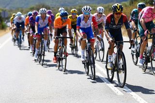 ALTO DEL PIORNAL SPAIN SEPTEMBER 08 Richard Carapaz of Ecuador and Team INEOS Grenadiers competes in the breakaway during the 77th Tour of Spain 2022 Stage 18 a 192km stage from Trujillo to Alto del Piornal 1163m LaVuelta22 WorldTour on September 08 2022 in Alto del Piornal Caceres Spain Photo by Tim de WaeleGetty Images