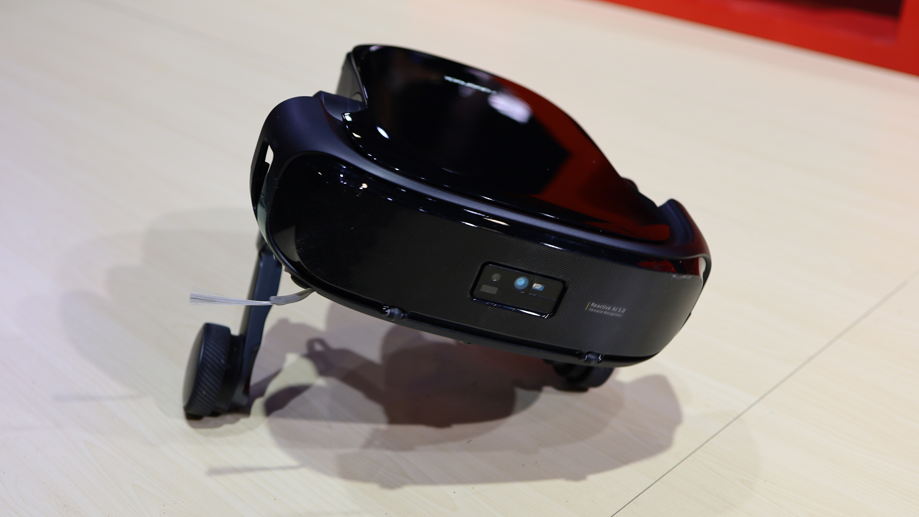 Roborock rover being demoed