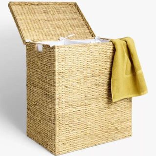rectangualr wicker laundry basket