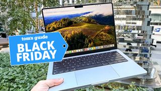 MacBook Pro 14-inch M3 with Black Friday deal tag