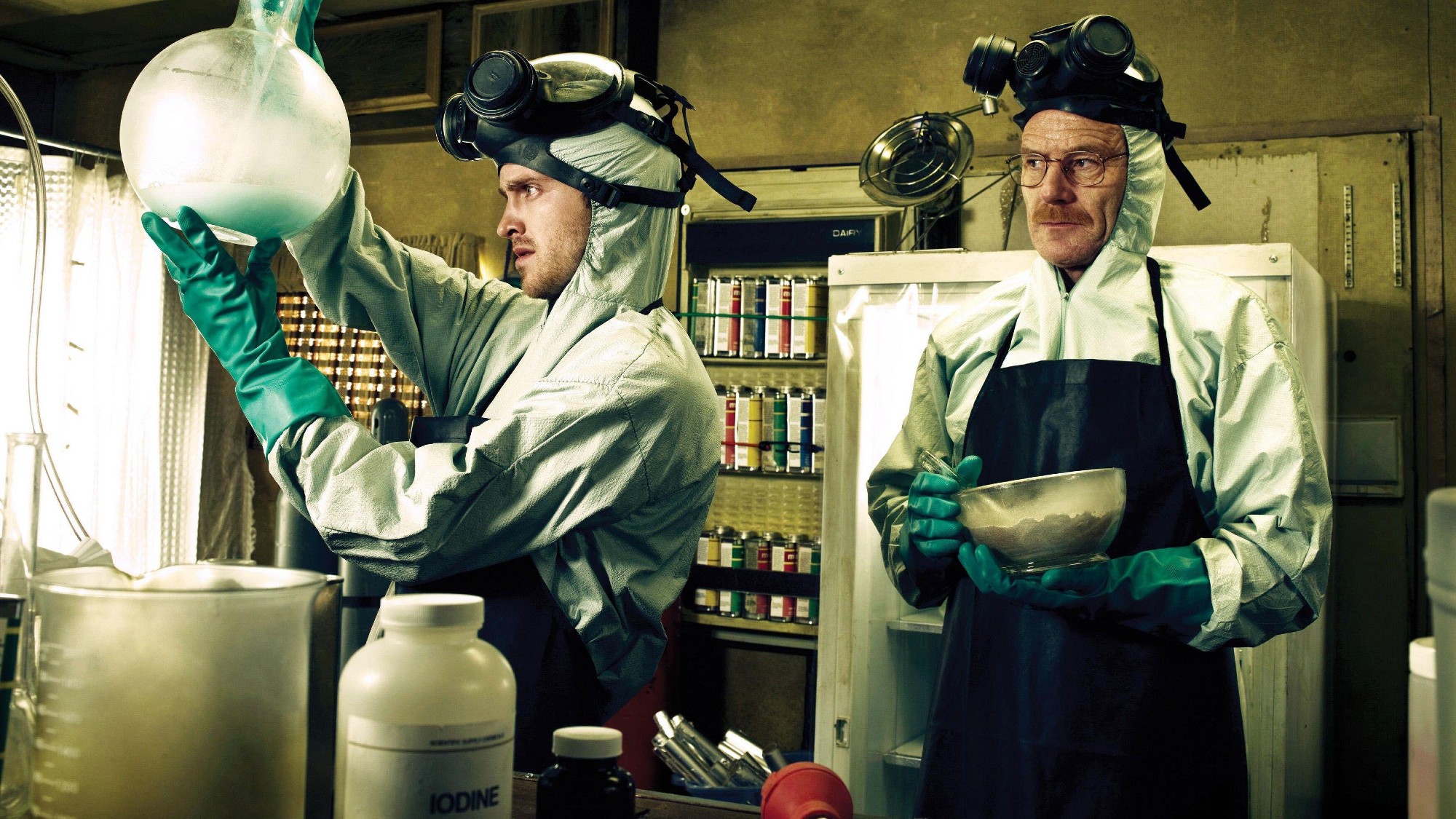 Aaron Paul and Bryan Cranston star in 'Breaking Bad' (2009)