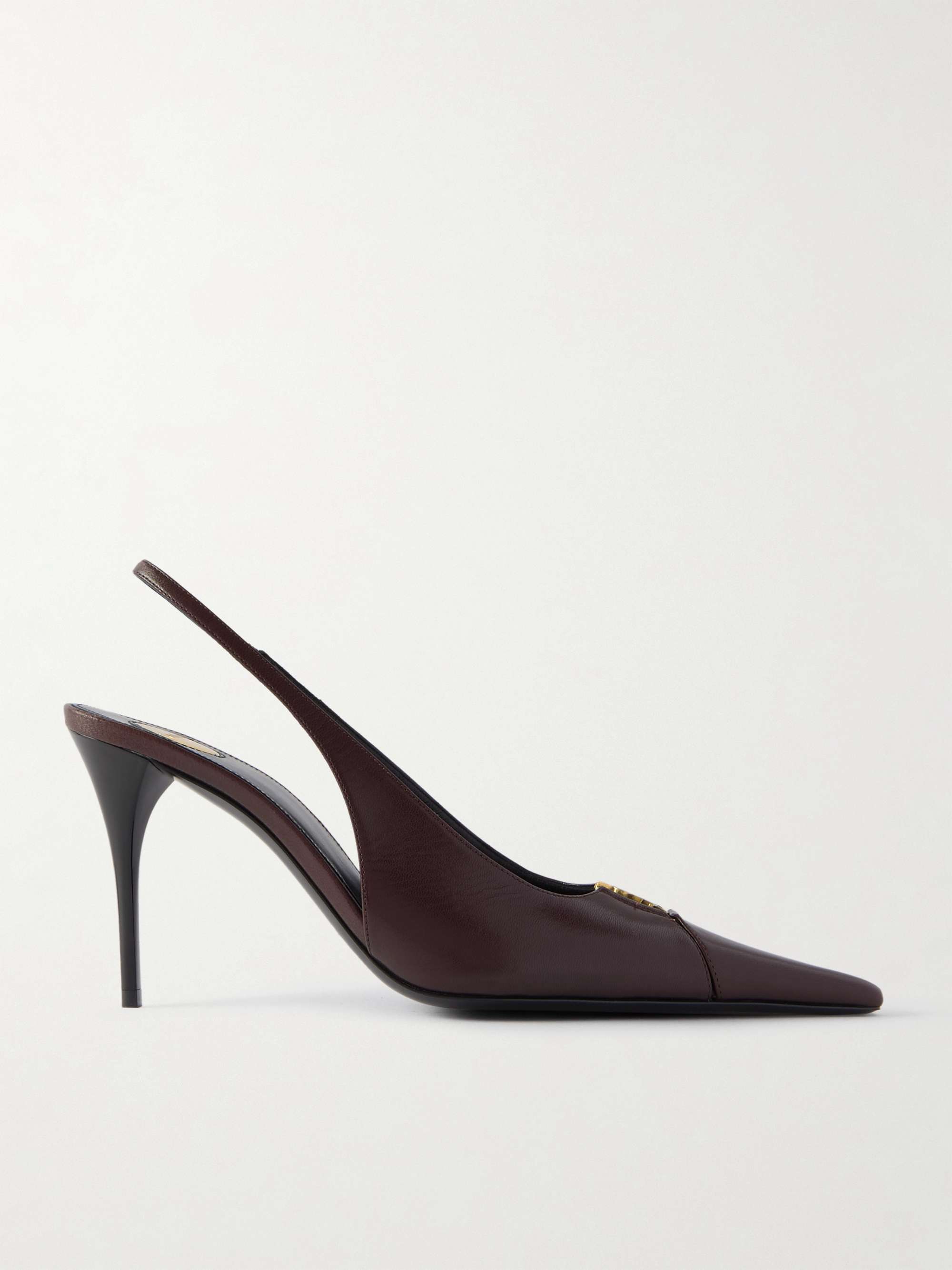 Babylone Leather Slingback Pumps