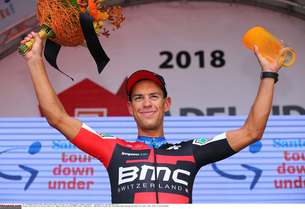 Richie Porte (BMC Racing) on the podium