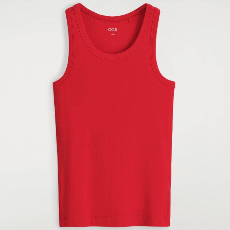 red tank top