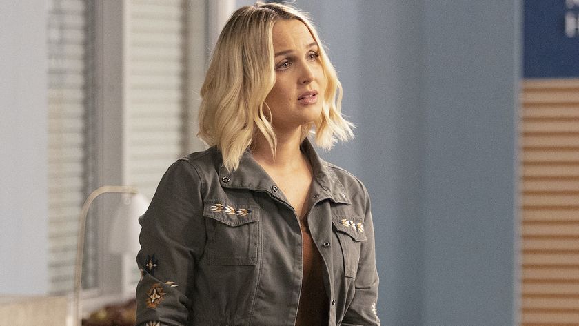 Camilla Luddington looks stunned on Grey&#039;s Anatomy.