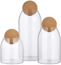 27. BESTonZON clear round cork glass bottle | £27.39